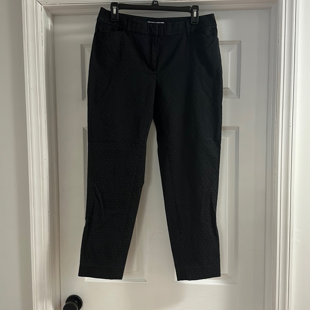 Textured black White House Black Market businesses casual pants. Size 10